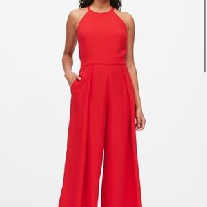 NWT Banana Republic wideleg halter jumpsuit 00P